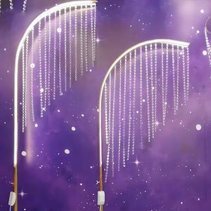 Arco de Metal de Lujo LANJO para Decoración de Pasillos de Boda, Soporte de Luz LED con Forma de Árbol, Fondo con Camino Iluminado - Product Image 4