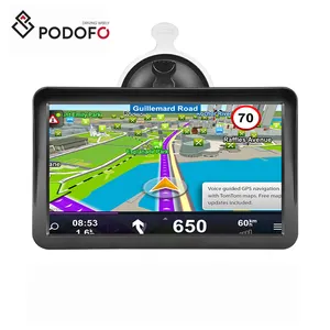 Podofo 9 "GPS Navigation GPS Navigator LCD Touchscreen 8GB Mit FM/AV-In/TF-Kartens teck platz/Eingebauter Akku 2500mA