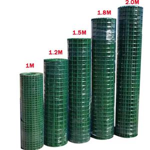 Malla de jaula de valla enrollable de malla de alambre soldado galvanizado recubierto de PVC <span class=keywords><strong>verde</strong></span> para pollo, pájaro, ganado - Product Image 4