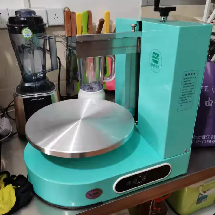 जूयू 2022 हॉट बिक्री केक आइसक्रीम स्मूथिंग कोटिंग मशीन केक ब्रेड आइसक्रीम स्मूरिंग प्रसार मशीन