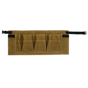 <b>Tool</b> Waist Bag Waterproof Canvas Adjustable Strap 5-9 Pockets For <b>Woodworking</b> <b>Tools</b> Muddy Gray Belt Style - Product Image 3