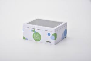 Custom Logo Rectangular Window <b>Metal</b> Gift Tin Box Design with Inside Plastic Divider Category <b>Metal</b> Boxes - Product Image 3