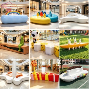Guangdong Commercial Fiberglass Creative Cartoon Animal Leisure Chairs for Shopping Mall Rest Area Park Waiting Areas - Product Image 6
