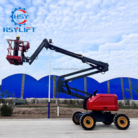 Plateforme élévatrice articulée électrique hydraulique 230 kg 10 m 12 m 14 m pour l'entretien des entrepôts
