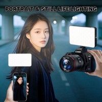 Lampe à pince super lumineuse LJ-S01, version trois couleurs, idéale pour les caméras de téléphone portable, la vidéo et la photographie, complément lumineux
