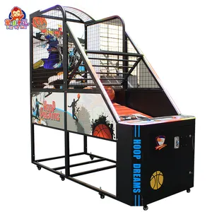 Máquina de tiro de arcade para parque de atracciones, máquina de tiro de baloncesto, máquina de juego de arcade de baloncesto callejero