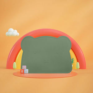 Chaise haute personnalisée Table à manger tapis antidérapant isolation thermique nourriture manger napperon pour tout-petit bébé en silicone napperon - Product Image 1