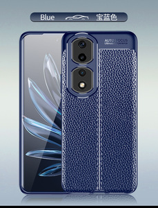 Usine en gros approvisionnement 360 couverture complète motif litchi affaires cuir étuis en TPU pour Huawei <span class=keywords><strong>Honor</strong></span> 90 pro - Product Image 2