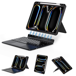 Étui clavier rétro-éclairé ultra fin 7 rvb avec porte-stylo pour <span class=keywords><strong>iPad</strong></span> <span class=keywords><strong>Pro</strong></span> M4 M5 13 pouces couverture de clavier détachable - Product Image 3