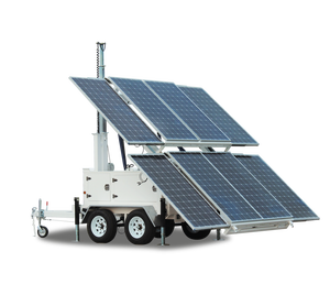 Remorque génératrice d'énergie solaire avec support d'affichage intégré dans un boîtier résistant aux intempéries - Product Image 6
