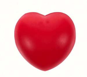 Pelota Antiestrés de PU con Forma de Corazón y Logotipo Personalizado, Juguete Promocional Suave para Aliviar la Presión - Product Image 1