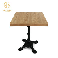 Vente chaude Café Carré Table Top Remplacement Restaurant Bureau Maison Supermarché Aire De Repos Table En Bois