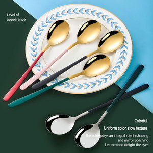 Juego de Cucharaditas Coreanas PARA EL Hogar, Cucharadita de Café de McDonald's de Acero Inoxidable, <span class=keywords><strong>Helado</strong></span> Creativo, Juego de Cubiertos - Product Image 1