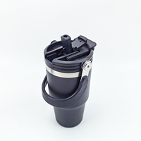 Gobelet de voyage isotherme personnalisé en acier inoxydable 20oz/30oz avec paille pour le sport