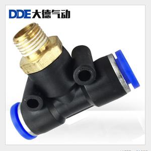 ข้อต่อลมแบบเร็ว Dde Pneumatic Quick Connect Fitting รุ่น Pb6 01 แบบสามทาง 12 04 เกลียวนอก 8 02 ข้อต่อสายลม 10 03 สำหรับอุปกรณ์เครื่องจักรกล - Product Image 2