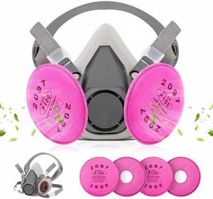 Maschera Respiratoria con Filtri e Filtri Antipolvere Sostituibili Riutilizzabili per Pulizia, Pittura, Levigatura, Polvere Domestica e Industriale <span class=keywords><strong>N95</strong></span> - Product Image 1