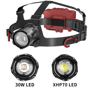 Linterna Frontal con Sensor de Zoom, Batería Recargable LED, 20000 Horas de Duración, Portátil, para Uso en Exteriores - Product Image 3