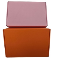 Colorido negro Rosa troquelado cajas corrugadas Autobloqueo con logotipo personalizado