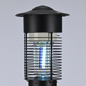 Lámpara Antimosquitos UV para Exteriores, 220V, Trampa Eléctrica para Insectos, Control de Plagas de Jardín, Acero Inoxidable Negro - Product Image 1