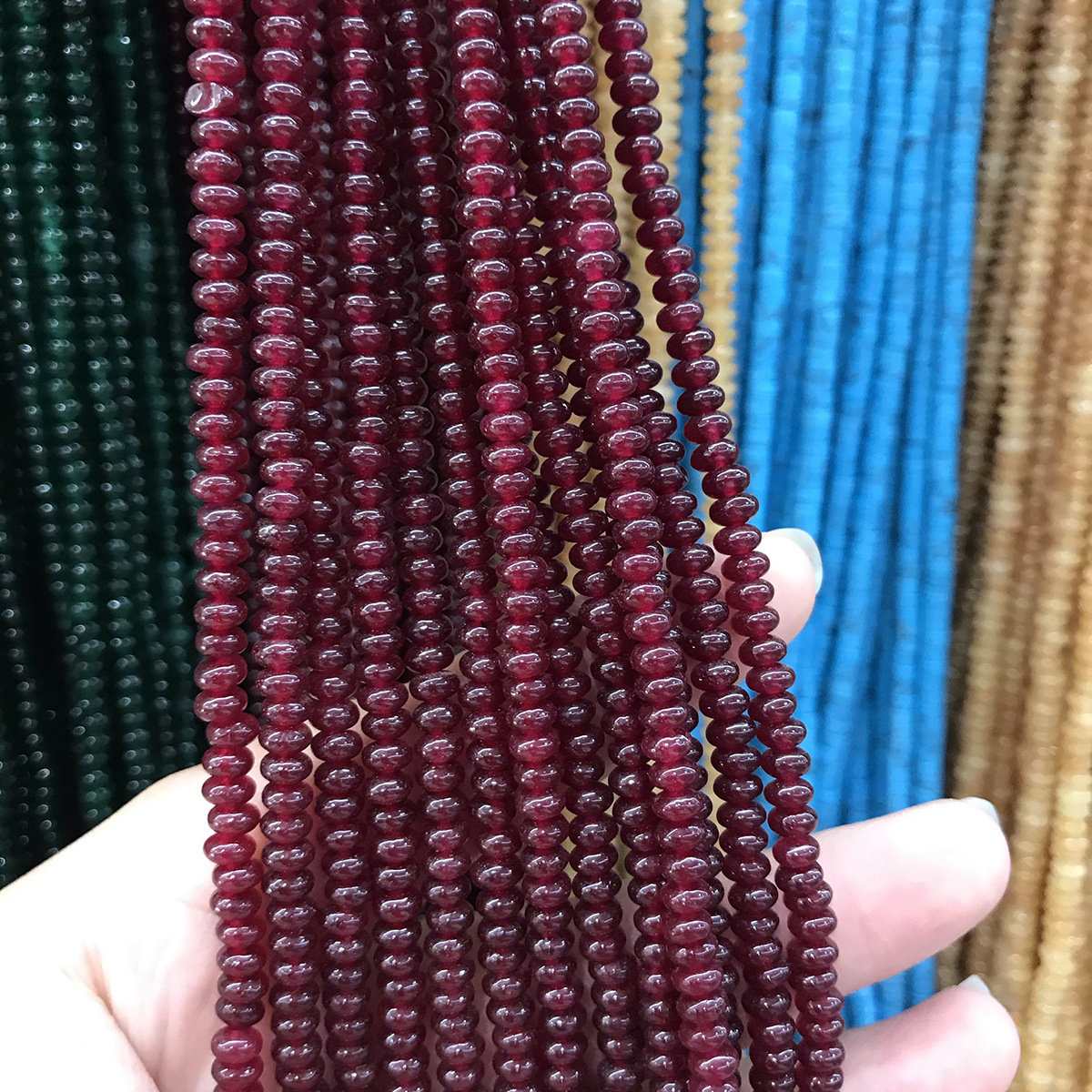 Hot Selling Natural Crystal Loose Stone Beads 2*4mm Gemstones Handmade Beads Mix Colour Polish Style for Jewelry Making