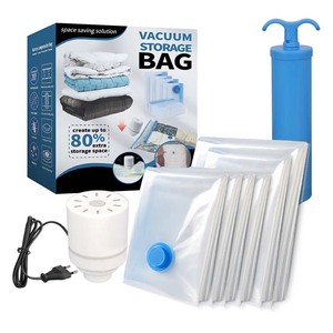 Sacs de conservation sous <span class=keywords><strong>vide</strong></span> transparents écologiques personnalisés pour vêtements, sacs de rangement sous <span class=keywords><strong>vide</strong></span> avec valve - Product Image 1