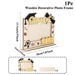 Cadre <span class=keywords><strong>photo</strong></span> <span class=keywords><strong>de</strong></span> table en bois pour <span class=keywords><strong>la</strong></span> remise des diplômes, promotion 2026, cadeau pour les seniors du collège, cadre <span class=keywords><strong>photo</strong></span> décoratif <span class=keywords><strong>de</strong></span> table, livraison directe - Product Image 6