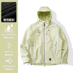 Femmes hommes automne <span class=keywords><strong>hiver</strong></span> coquille dure veste de pluie coupe-vent imperméable trois-en-un à capuche alpinisme veste vide montagne - Product Image 5