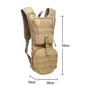 Sac à dos d'hydratation tactique camouflage pour hommes avec poche à eau en TPU léger de 2 l et 3 l avec logo personnalisé - Product Image 3