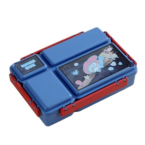 Thực phẩm lưu trữ ăn trưa box1150ml Hộp Ăn Trưa cho trẻ em thực phẩm <span class=keywords><strong>container</strong></span> <span class=keywords><strong>4</strong></span> ngăn nhựa ăn trưa Box Set - Product Image 2