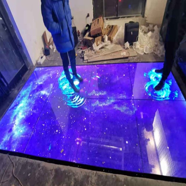 Interactive 4K HDR10+ IP66 Waterproof Sunlight Readable LED Dance Floor Panels for Indoor/Outdoor Stage Rental & Display