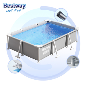 <span class=keywords><strong>Piscine</strong></span> <span class=keywords><strong>Bestway</strong></span> <span class=keywords><strong>Rectangulaire</strong></span> Portable en PVC Gris Métallisé pour Adultes Nouveauté - Product Image 1