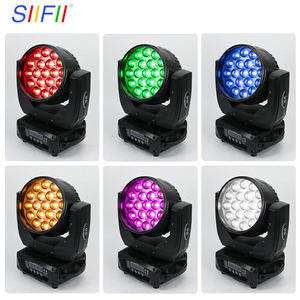 Luz LED de Cabeza Móvil 19*15W RGBW para Escenario, Efecto Beam y Wash, para DJ, Club, <span class=keywords><strong>Discoteca</strong></span>, Fiesta, Boda, Eventos, Iglesia, Bar, <span class=keywords><strong>Discoteca</strong></span> Nocturna - Product Image 3