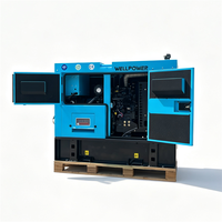 Générateur diesel monophasé EPA 7 kW 10 kVA à châssis ouvert, silencieux, mobile, sur remorque, groupe électrogène 15 kW 20 kVA 10 kW alimenté par un moteur Perkins