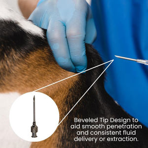 Aiguilles vétérinaires réutilisables à moyeu rond 14G 15G 16G 18G 20G Aiguilles en acier inoxydable pour Luer Lock et Luer Slip Seringues Porcs Clinique - Product Image 3