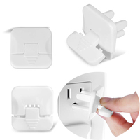 PRODIGY OL016 Cache-prise de sécurité pour bébé en plastique blanc, protection de prise électrique, installation rapide pour la sécurité des enfants