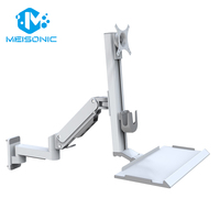 Support mural pour moniteur de machine CNC en aluminium robuste Meisonic M8-WA02KB-X-DK avec capacité de charge de 10 kg - Nouveau stock