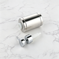 304 스테인리스 스틸 액체 비누 디스펜서 210ml 광택 무광 크롬 28mm 2CC 로션 펌프 (욕실 공급업체용)