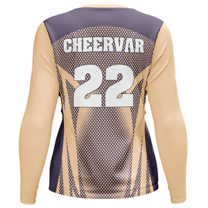 ชุดวอลเลย์บอลคอกลมแขนยาวสำหรับผู้หญิงชุดเล่นวอลเลย์บอลฝึกซ้อมแข่งขัน - Product Image 4