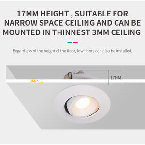 <span class=keywords><strong>Mini</strong></span> éclairage d'armoire <span class=keywords><strong>LED</strong></span> 1watt seuil de fenêtre ip44 super slim ajustable <span class=keywords><strong>led</strong></span> downlight encastré <span class=keywords><strong>mini</strong></span> - Product Image 3