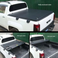 Cubierta de Caja de Carga Retráctil de Alta Calidad para Camionetas 4X4, de Aleación de Aluminio, Plegable en Tres Partes, para Ford F150 Ranger Silverado Wildtrak XLT