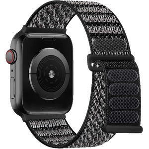 สายนาฬิกาไนลอนแบบยืดหยุ่น Upro Wave Pattern พร้อมตัวล็อคแบบ Hook and Loop สำหรับเปลี่ยนสายนาฬิกา Apple Watch Ultra 1 2 3 รุ่น 7 8 9 - Product Image 5
