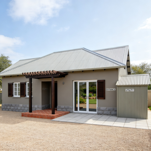 Services professionnels de conception d'architecture résidentielle sud-africaine pour <span class=keywords><strong>maison</strong></span> à deux chambres avec toilettes intérieures et salon - Product Image 1