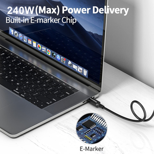 40Gbps 8K USB4 Compatible con Thunderbolt USB 4 Cable <span class=keywords><strong>2m</strong></span> 3 metros para <span class=keywords><strong>Macbook</strong></span> <span class=keywords><strong>Pro</strong></span> - Product Image 3