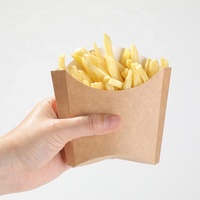 Boîte d'emballage de chips de pommes de terre Coupe de frites 16oz Triangle Boîte de frites