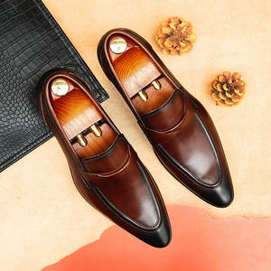 Chaussures plates décontractées et habillées pour hommes en cuir véritable respirant, légères, à enfiler, avec semelle extérieure en caoutchouc antidérapante - Product Image 3