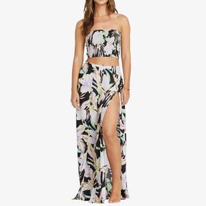 ชุดเซ็ตสองชิ้น เสื้อทรงบอดี้สูทพิมพ์ลายฮาวายฤดูร้อน กางเกงขายาวทรงหลวมผ้าเรยอนสั่งทำพิเศษ แบรนด์หรู - Product Image 2