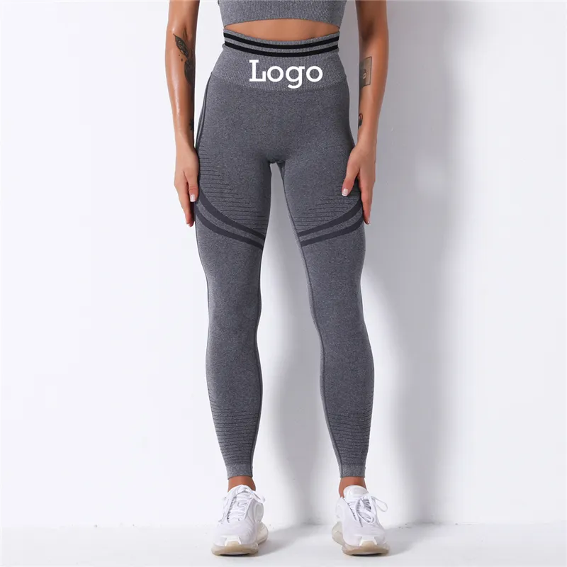 Leggings de Yoga pour femmes, pantalon de Fitness, sans couture, pour dames, levage des fesses, 20 pièces, Logo personnalisé