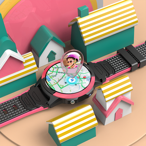 Kids Smart Watch 4G FA56 for Teenagers with Silica Gel Band Answer Calls GPS Tracking & Alarm <b>Clock</b> - Product Image 3