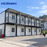 VICDOWEX Bâtiment Modulaire Préfabriqué Conteneurisé en Kit – Bureau au Design Contemporain pour Projets Industriels et Logement du Personnel de Camp