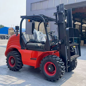 Carretilla elevadora para todo terreno y accesorios Nueva carretilla elevadora para terreno áspero alimentada por un motor diésel Carretilla elevadora diésel de <span class=keywords><strong>3</strong></span> toneladas con tracción en las 4 ruedas - Product Image 1